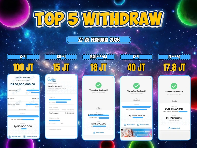 TOP 5 WD 27-28 FEBRUARI 2026