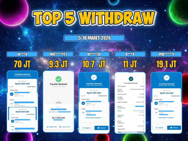 TOP 5 WD 5 - 10 FEBRUARI 2026