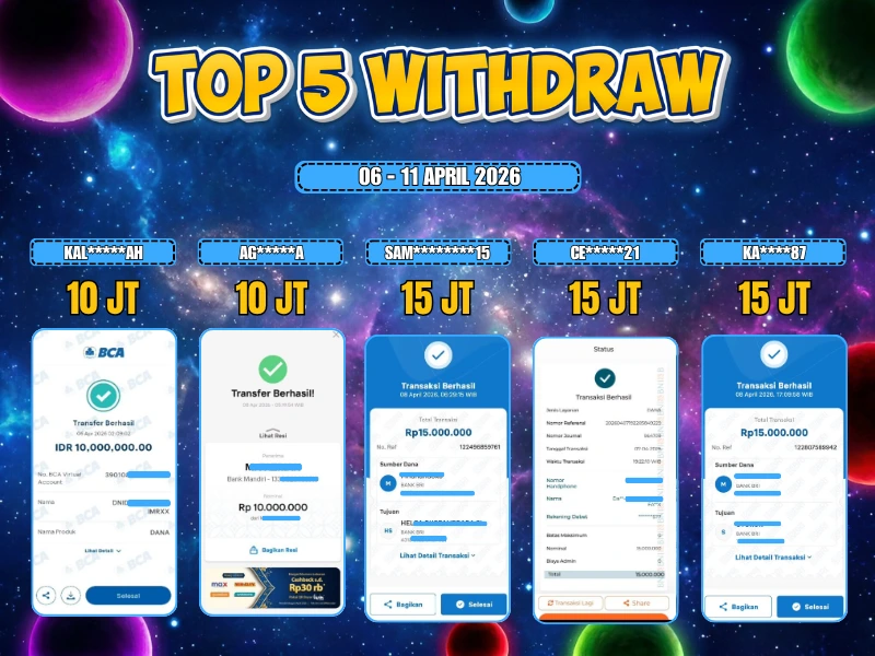 TOP 5 WD 06 - 11 april 2026