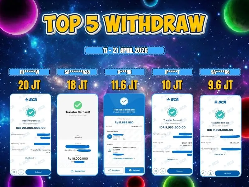 TOP 5 WD 17 - 21 APRIL 2026