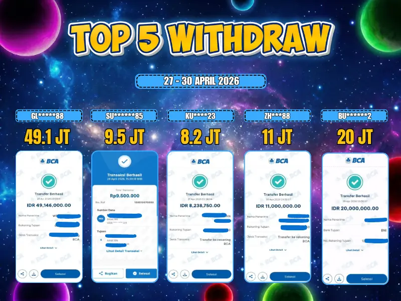 TOP 5 WD 27 April - 30 April 2026