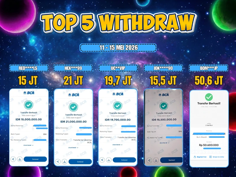 TOP 5 WD 11 MEI - 15 MEI 2026