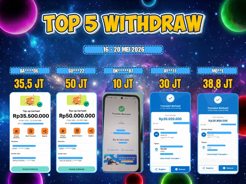 TOP 5 WD 16 MEI - 20 MEI 2026
