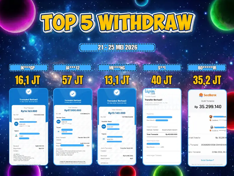 TOP 5 WD 21 MEI - 25 MEI 2026
